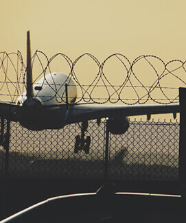 Barbed Wire Fencing for Airport